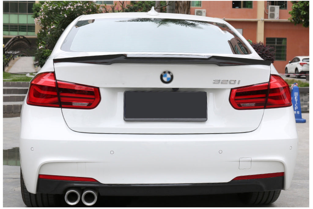 V Style Carbon Fiber Trunk Spoiler - BMW F30 3 Series (1)