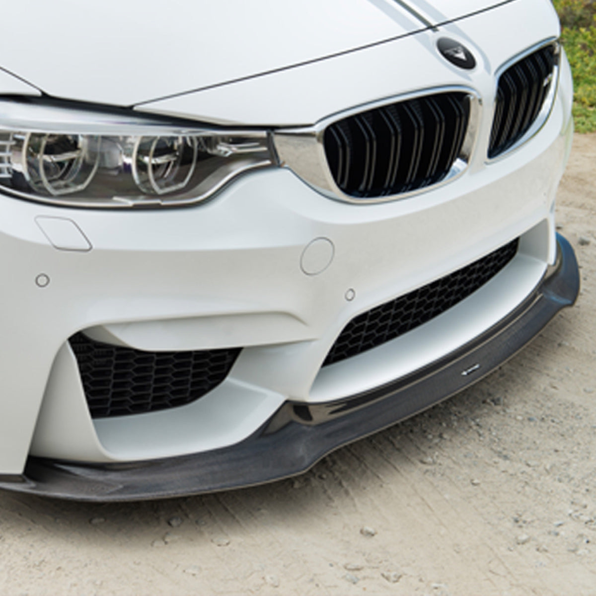 V Style Carbon Fiber Front Lip - BMW F80 M3 & F82/F83 M4 (1)