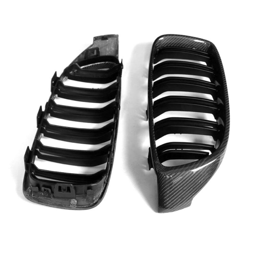 M Style Carbon Fiber Front Grille - BMW F32 4 Series (1)