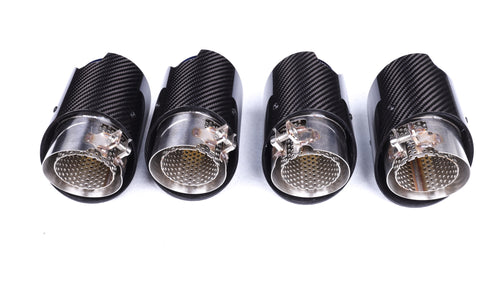 BL Style Carbon Fiber Exhaust Tips - BMW G82 M4 (1)