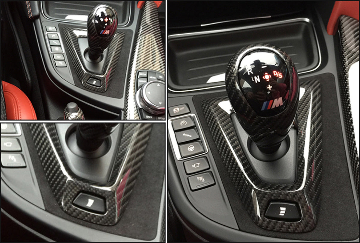 Dry Carbon Gear Shift Trim - BMW F82 M4 (1)