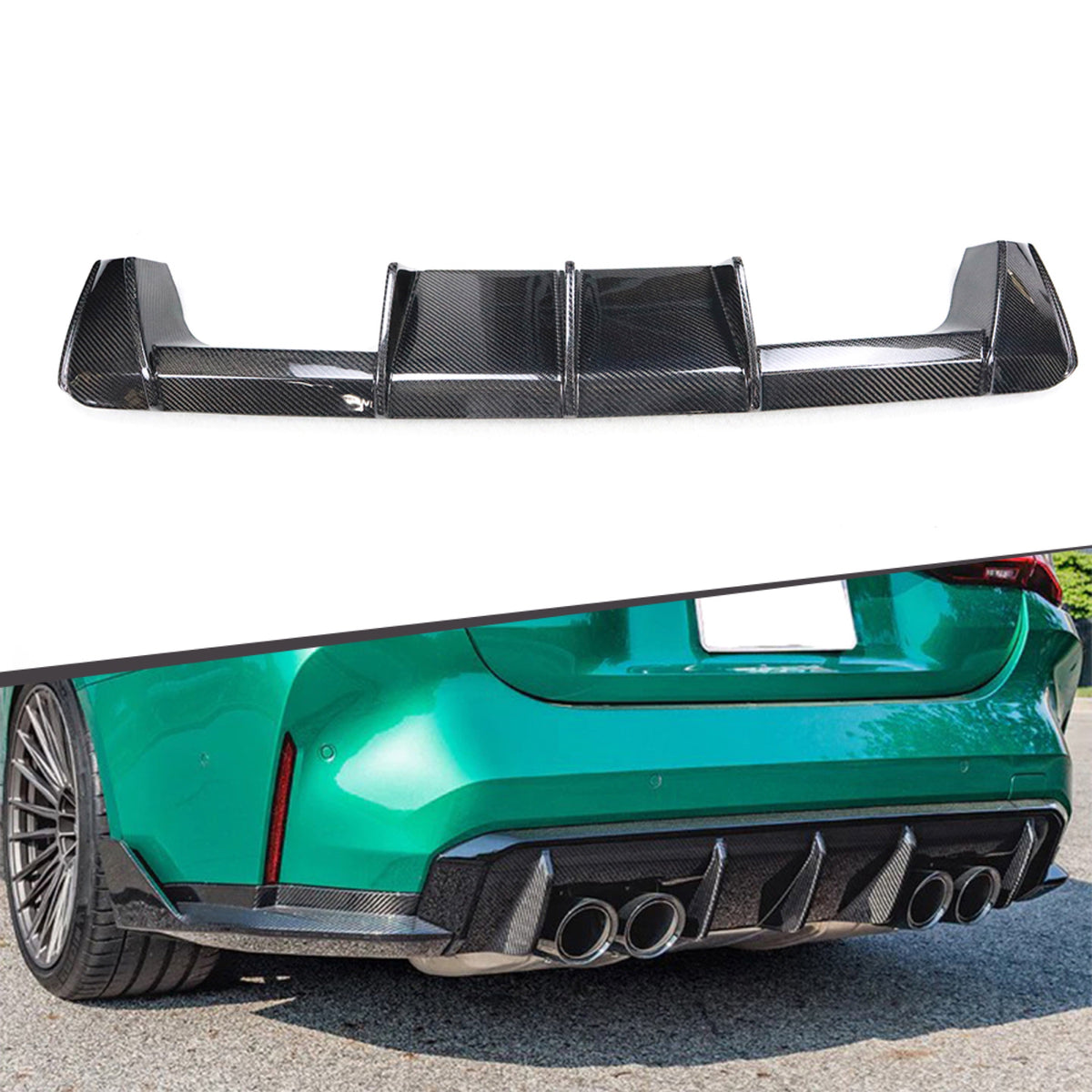 Dry Carbon Rear Diffuser - BMW G80/G82/G83 M3/M4/M4 Convertible (2)
