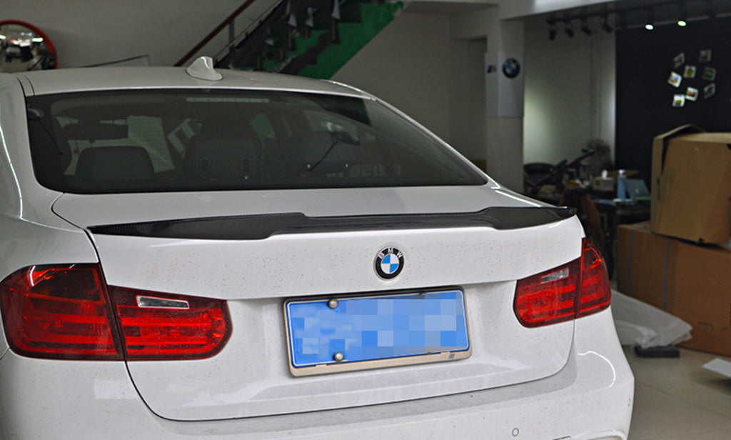 V Style Carbon Fiber Trunk Spoiler - BMW F30 3 Series (3)