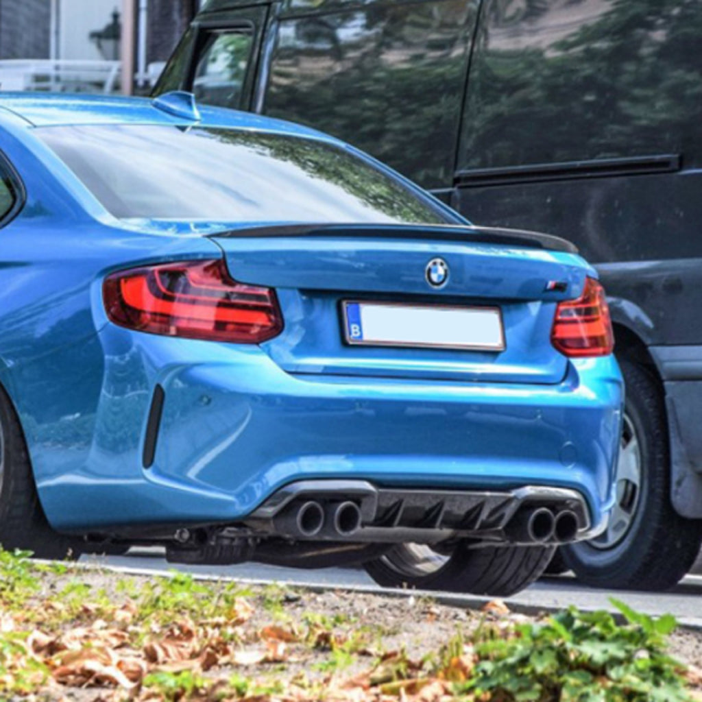 P Style Carbon Fiber Trunk Spoiler - BMW F22 2 Series (5)