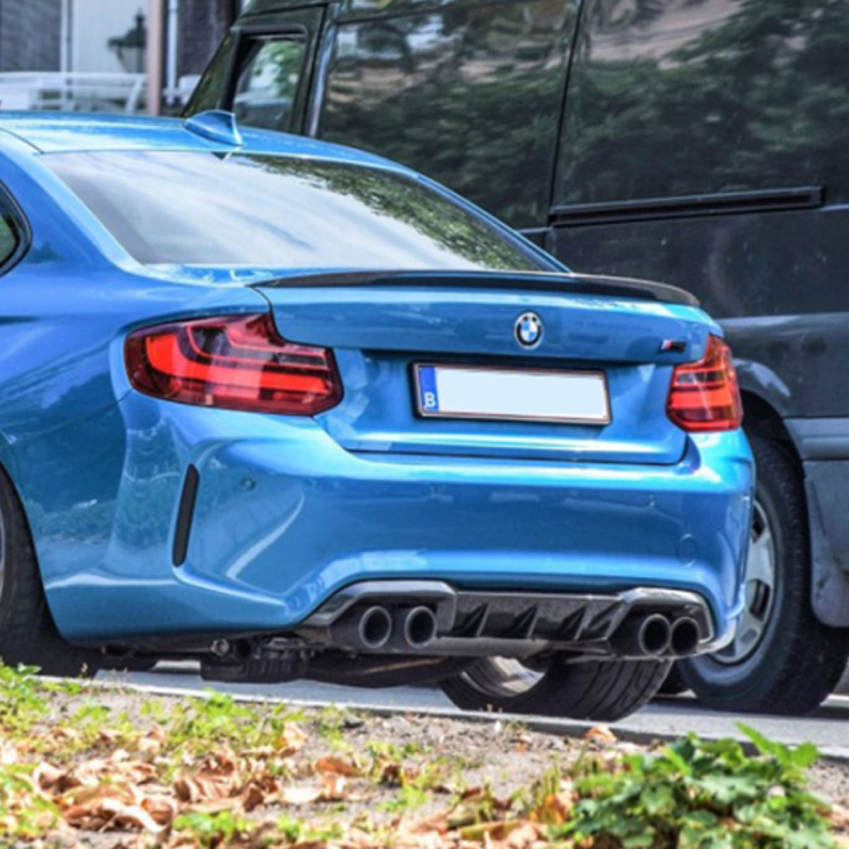 P Style Carbon Fiber Trunk Spoiler - BMW F22 2 Series (5)