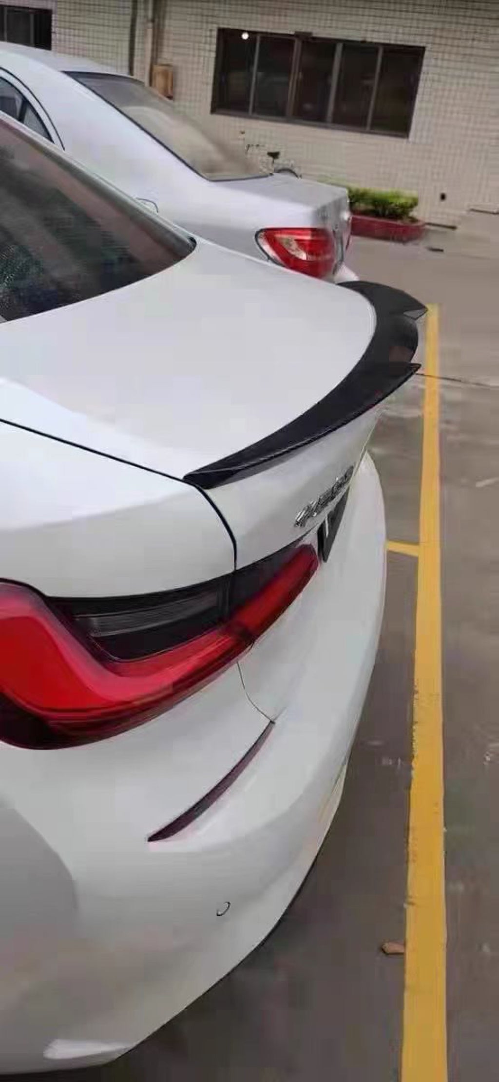 V Style Carbon Fiber Trunk Spoiler - BMW G20 3 Series (7)